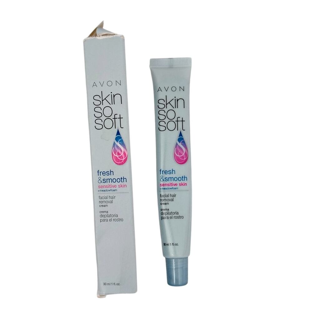 Avon Skin So Soft Facial Hair Removal Cream Sensitive Skin 1.0oz NEW Discontinue